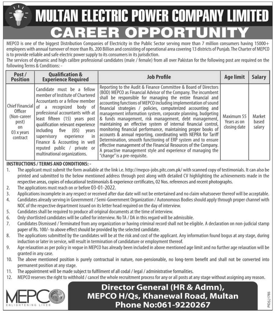 Chief Financial Officer Jobs 2022