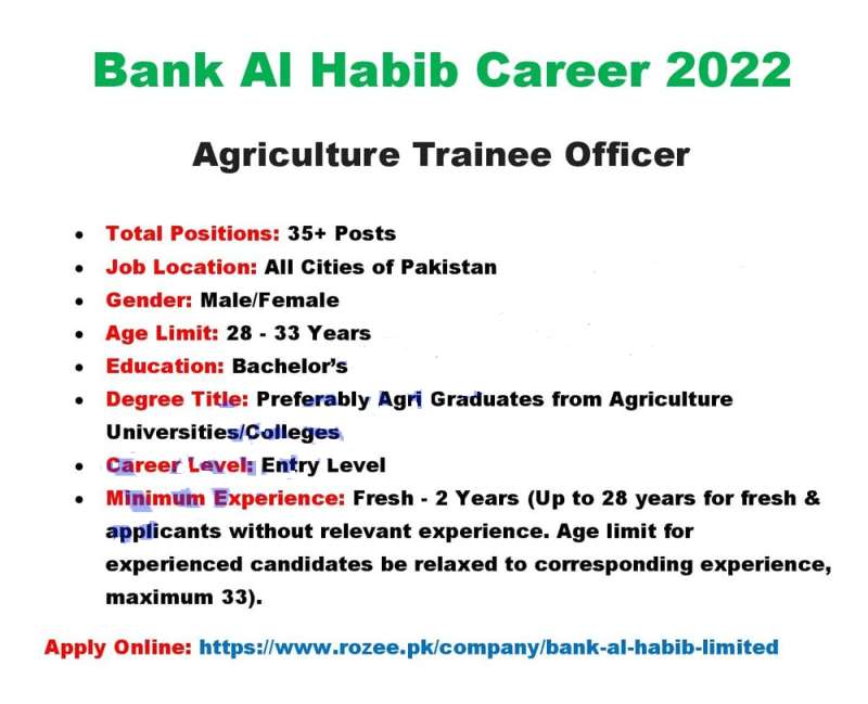 Agriculture Trainee Officer Jobs 2022
