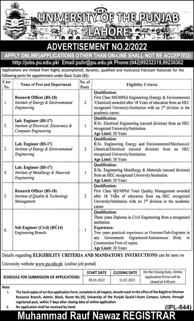 Research Officer Jobs 2022