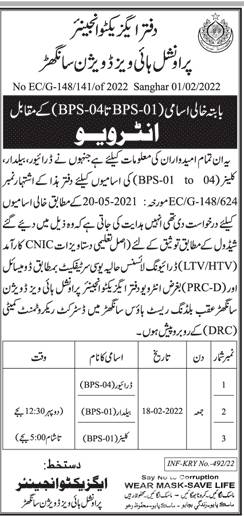 Provincial Highways Division Jobs 2022