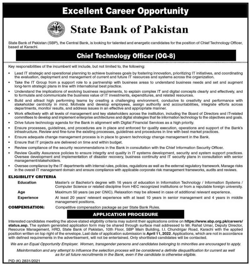 Chief Technology Officer Jobs 2022
