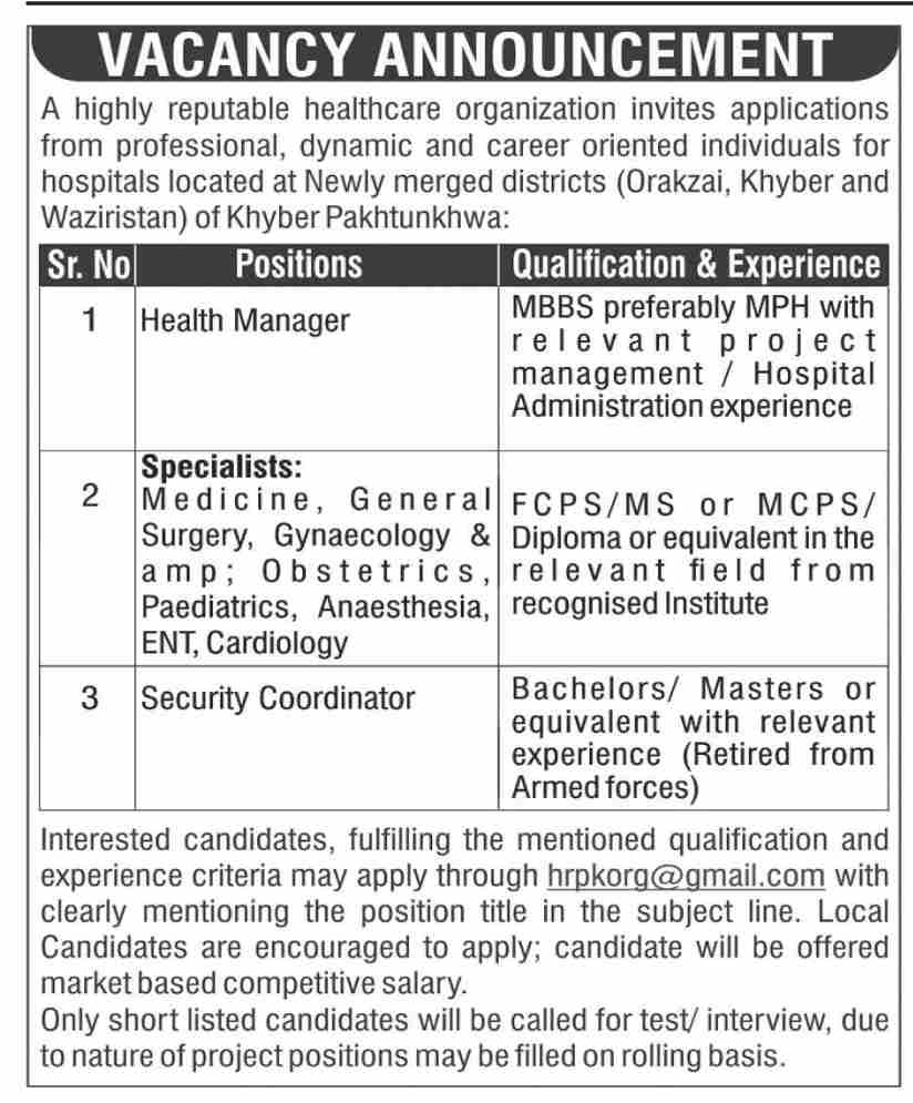 Health Manager Jobs 2022