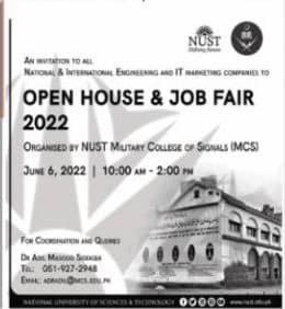 Job Fair at National University of Science and Technology NUST 2022