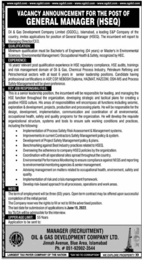 Jobs for General Manager 2022