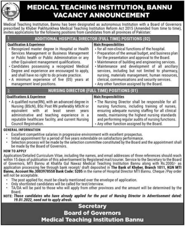 nursing-director-jobs-2022-in-medical-teaching-institution