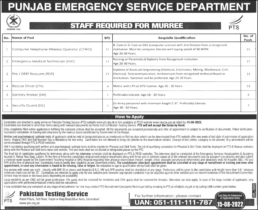 Fire Rescuer and Officers Jobs 2022