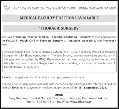 Medical Faculty Jobs 2022 