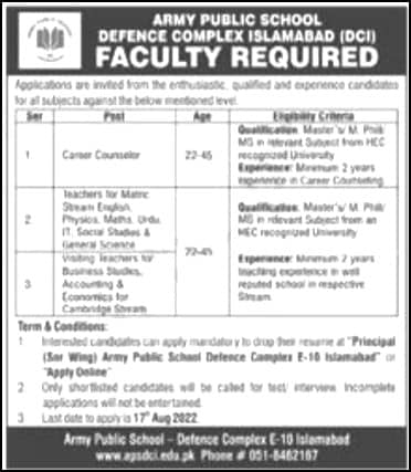Teacher and Lecturers Jobs 2022