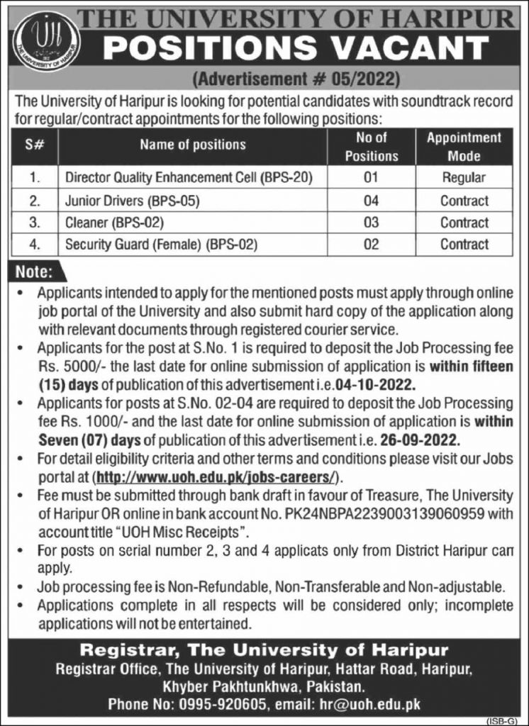 Director and Security Guard Jobs 2022