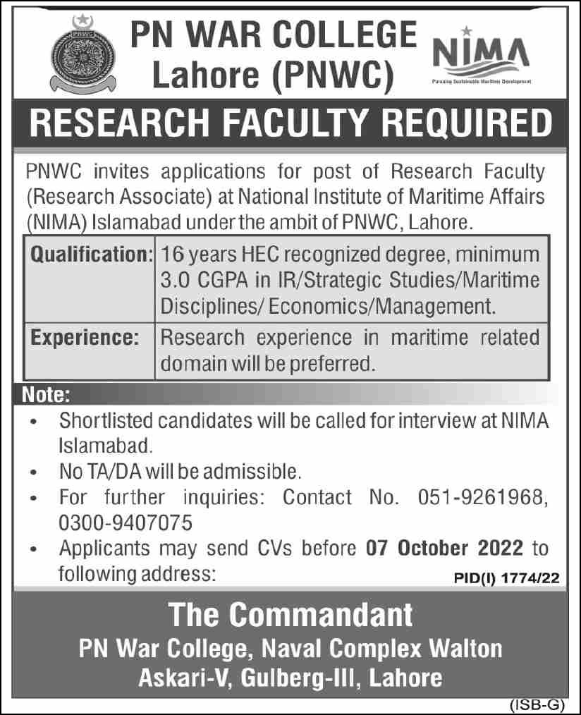 Research Faculty Jobs 2022