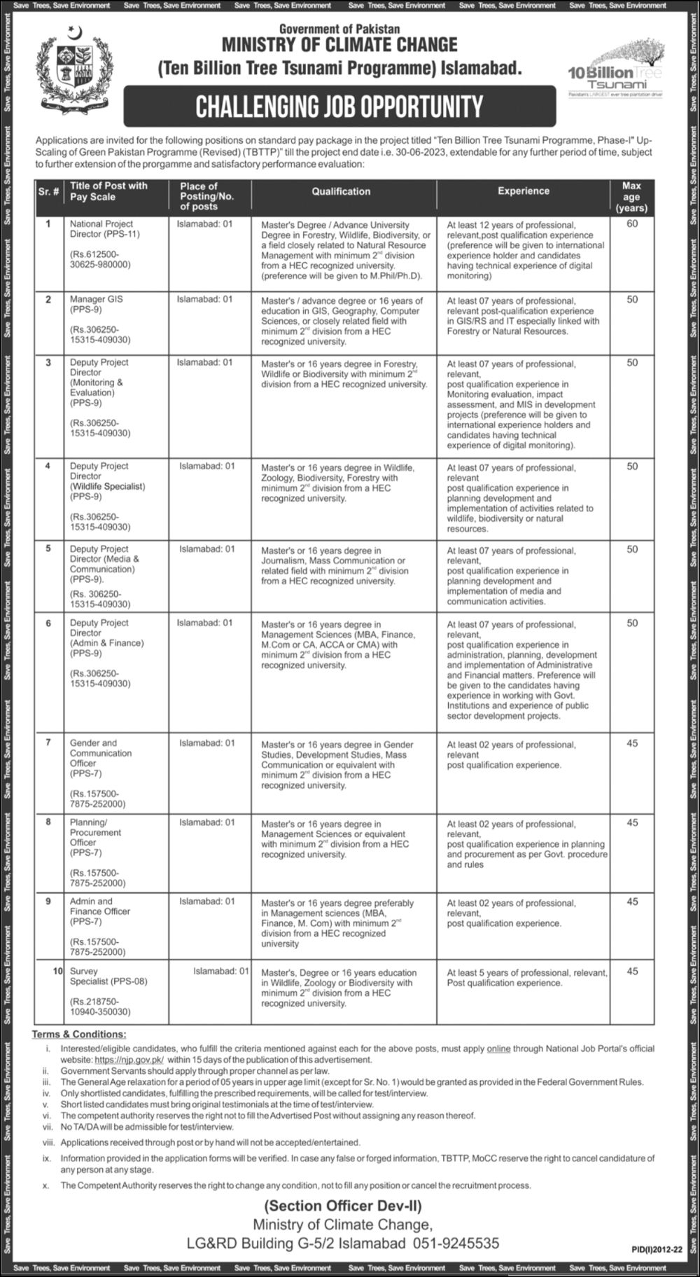 National Project Director Jobs 2022
